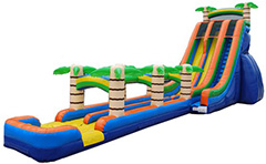 Double Lane Tropical Slide with Slip-n-Slide